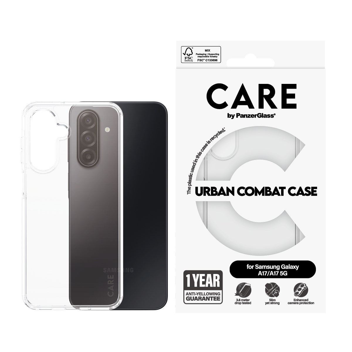 CARE by PanzerGlass® Urban Combat Case Samsung Galaxy M17 5G | A17 | A17 5G